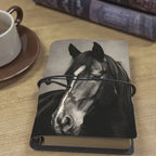 Notebook - PU Leather Black White