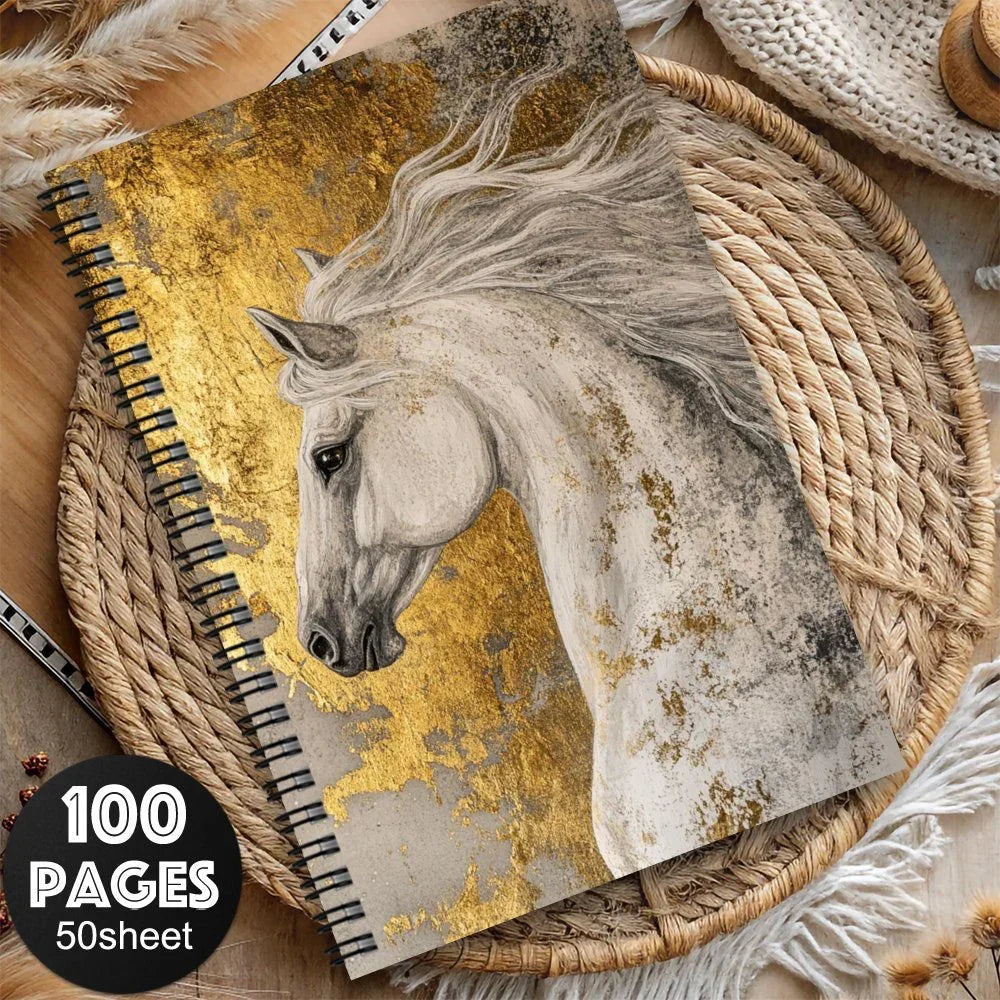Notebook - Spiral Western Horse Diary