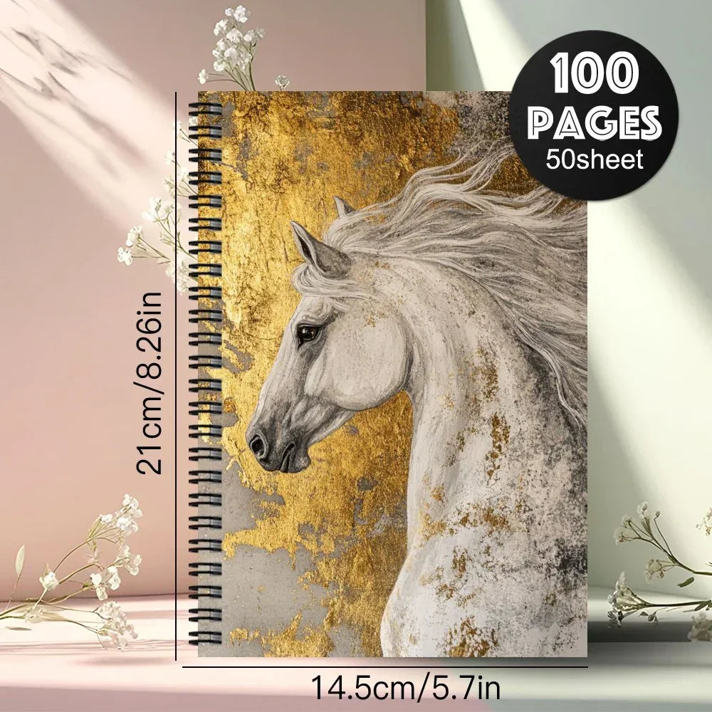 Notebook - Spiral Western Horse Diary