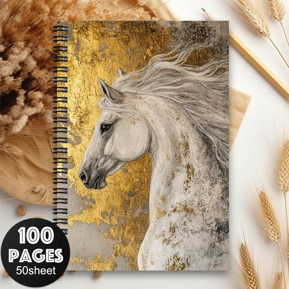 Notebook - Spiral Western Horse Diary