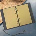 Notebook - White Horse Pattern Leather 80 Sheets