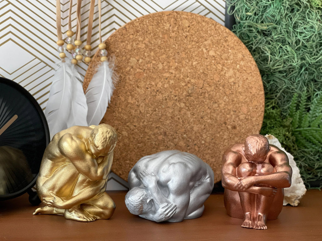 NUDE MALE BODY FIGURINE #3 AURA 8 HOME