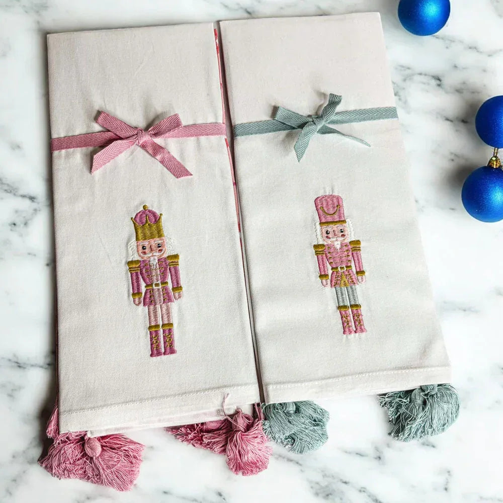 Nutcracker Tea Towel Pink Gia Roma