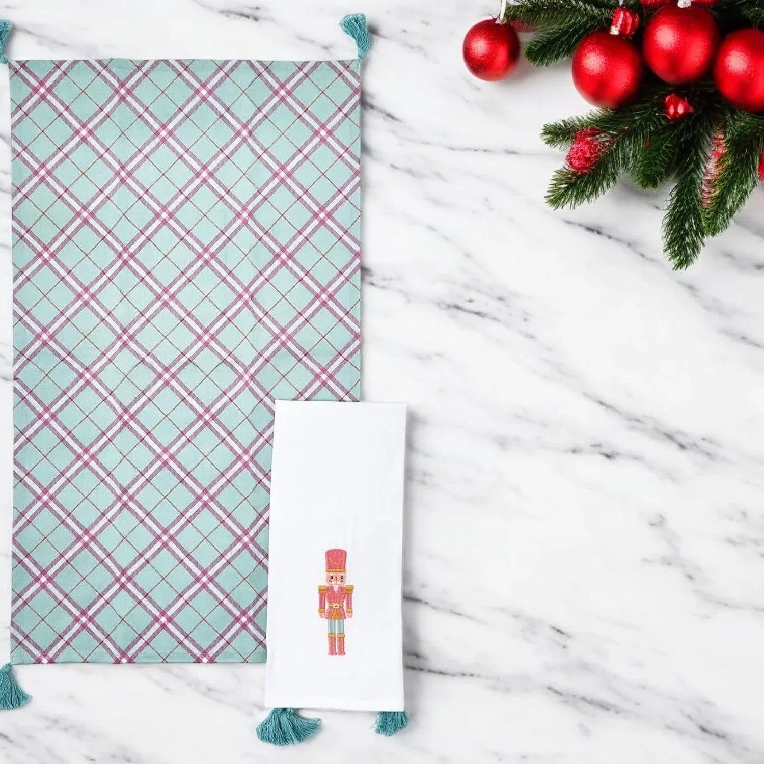 Nutcracker Tea Towel Pink Gia Roma