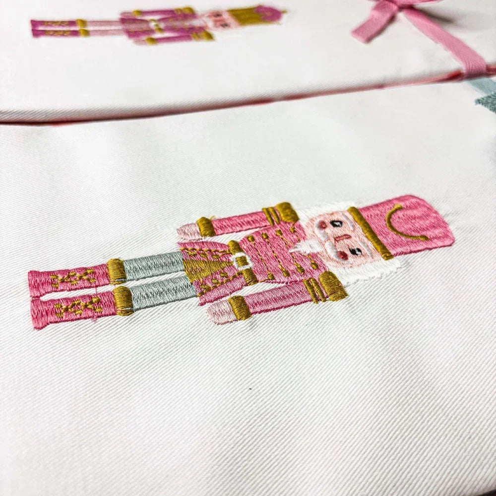 Nutcracker Tea Towel Pink Gia Roma