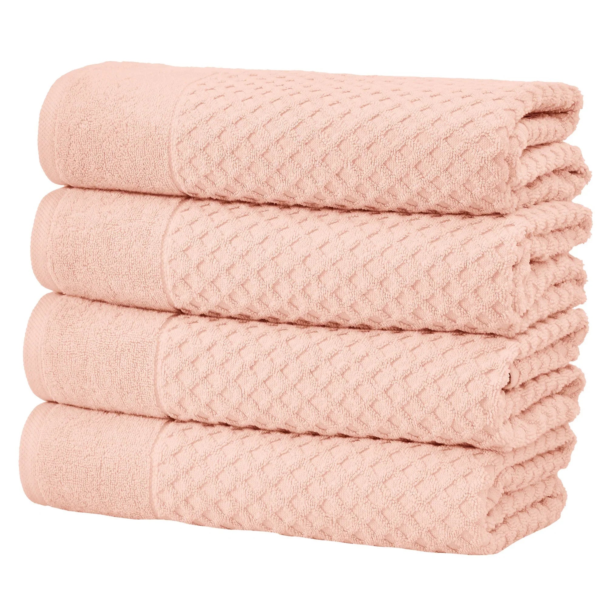 Cotton Diamond Waffle Weave Bath Towel Set - Grayson Collection Great Bay Home