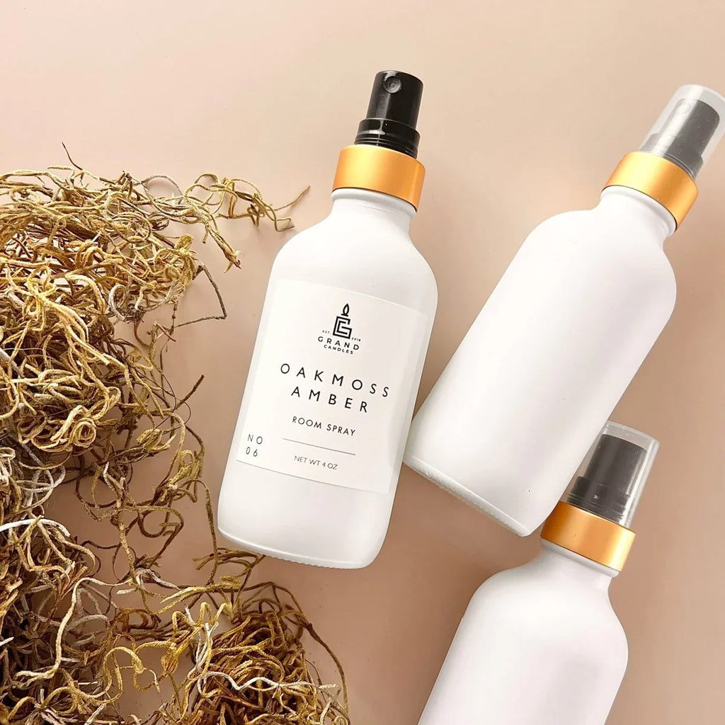 Oakmoss Amber Room & Linen Spray Grand Candles LLC