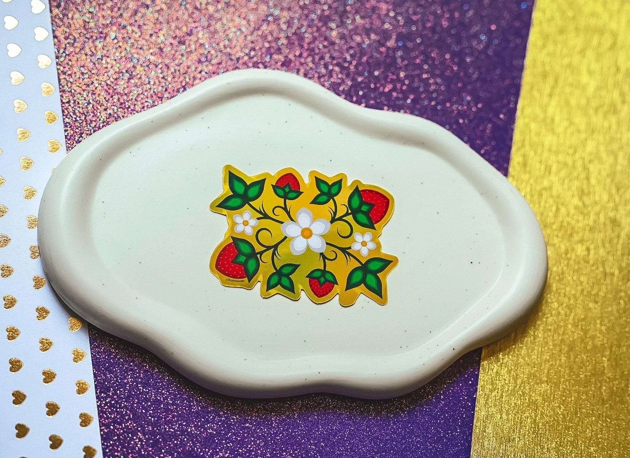 Ode’imin Holographic Sticker- Gold Bizaanide'ewin