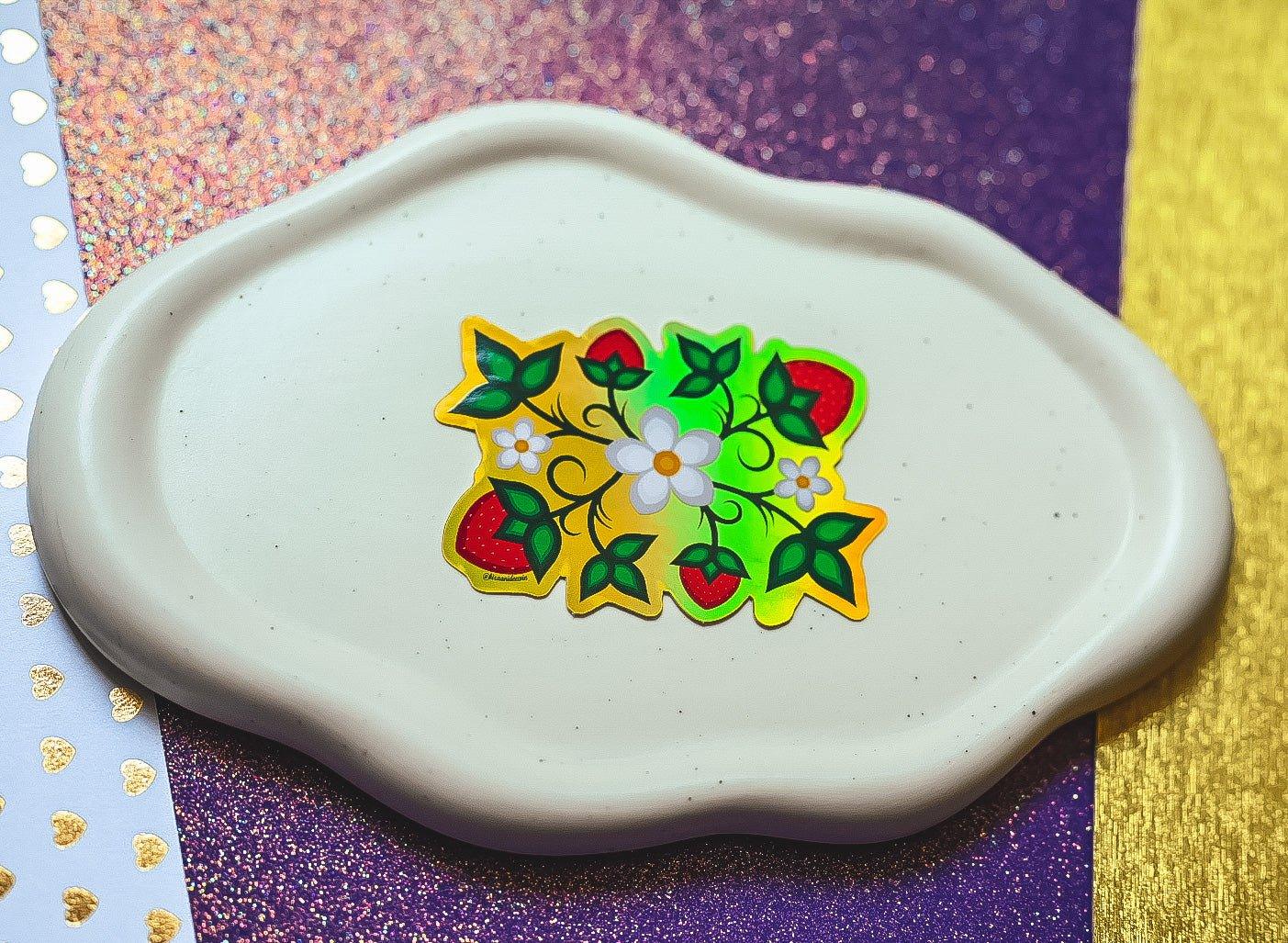 Ode’imin Holographic Sticker- Gold Bizaanide'ewin