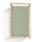 Organic Bamboo Cotton Blend Crib Sheet in Natural Oasis Willow Cradle Comforts Co.