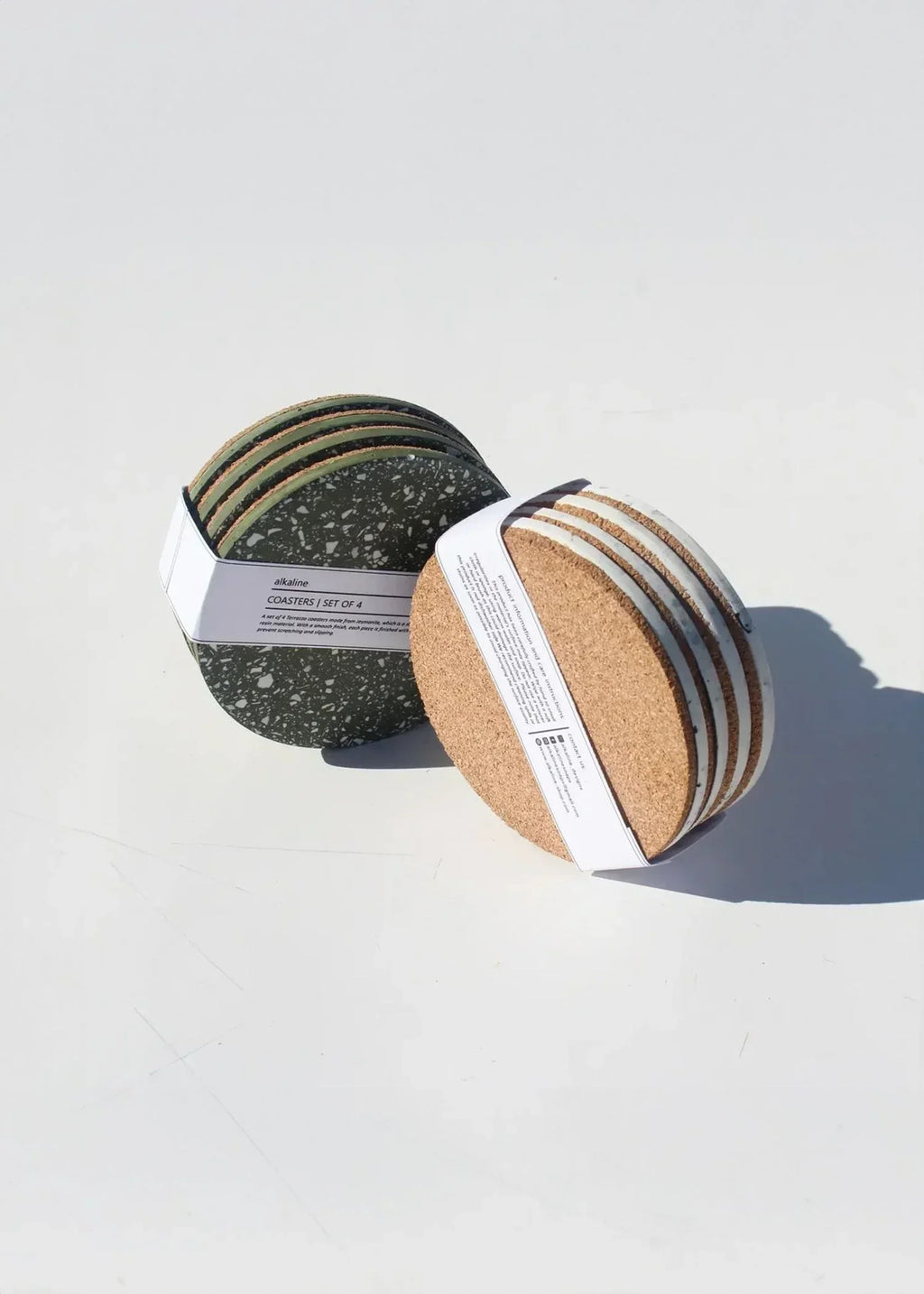 Olive Terrazzo Coasters - Set of 4 Kanju Interiors