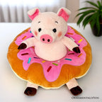 Ollie Oinker the Pig Plushie, Adorable 12" Donut Ring Stuffed Animal for Kids’ Gifts OrnamentallyYou