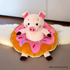 Ollie Oinker the Pig Plushie, Adorable 12" Donut Ring Stuffed Animal for Kids’ Gifts OrnamentallyYou
