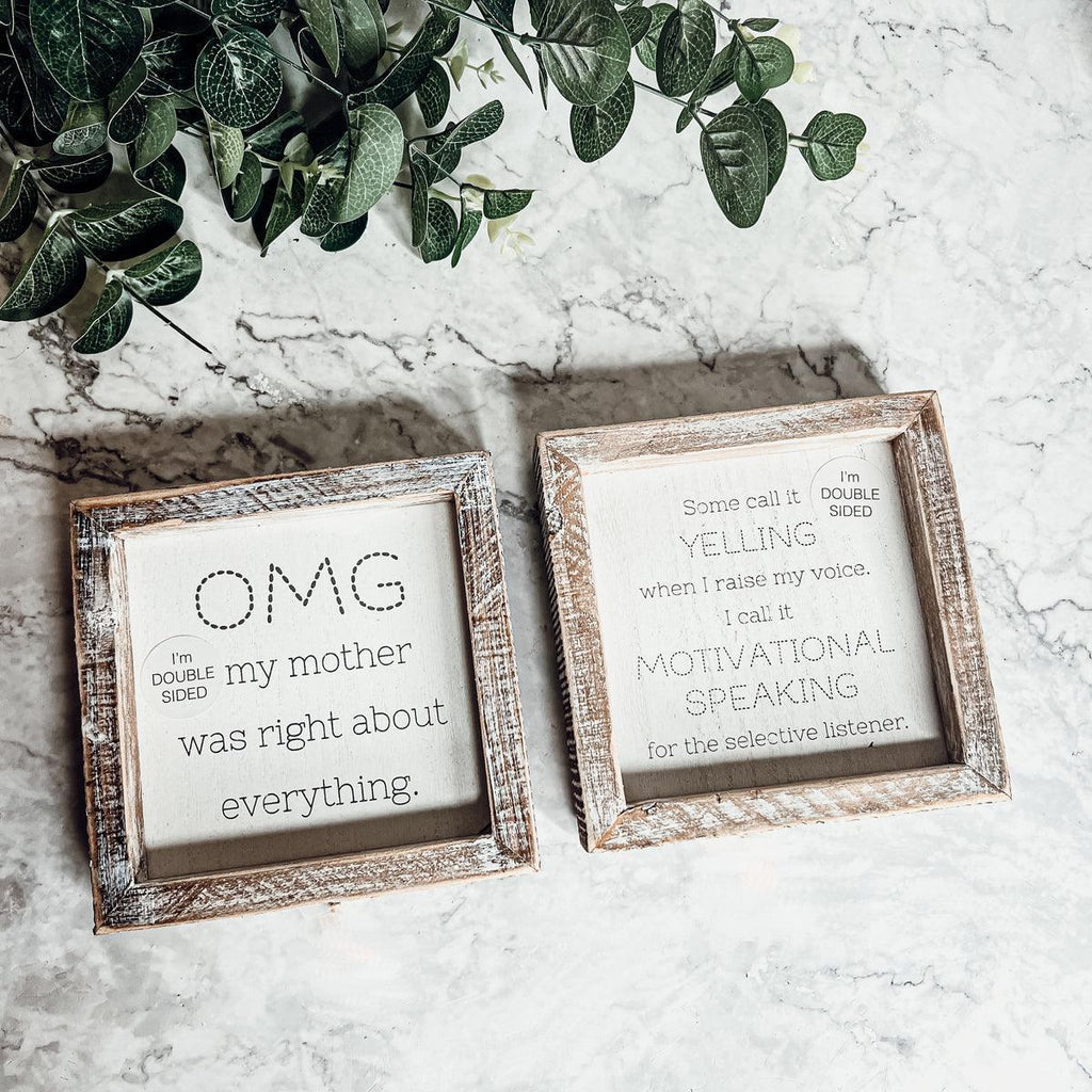 OMG Mom - Double Sided 6" Gia Roma