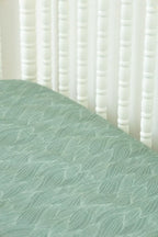 Organic Bamboo Blend Crib Sheet in Beanstalk Cradle Comforts Co.