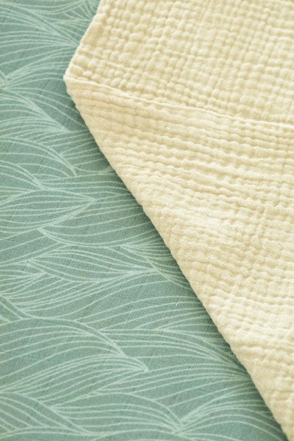 Organic Bamboo Blend Crib Sheet in Beanstalk Cradle Comforts Co.