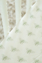 Organic Bamboo Blend Crib Sheet in Buzzy Bees Cradle Comforts Co.