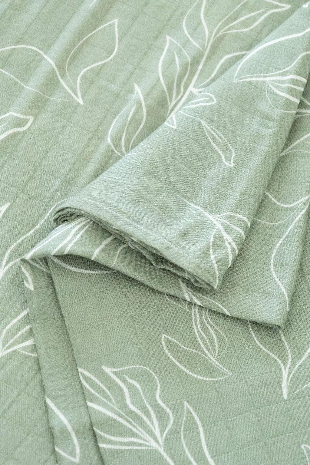 Organic Bamboo Cotton Blend Crib Sheet in Natural Oasis Willow Cradle Comforts Co.