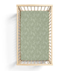 Organic Bamboo Cotton Blend Crib Sheet in Natural Oasis Willow Cradle Comforts Co.