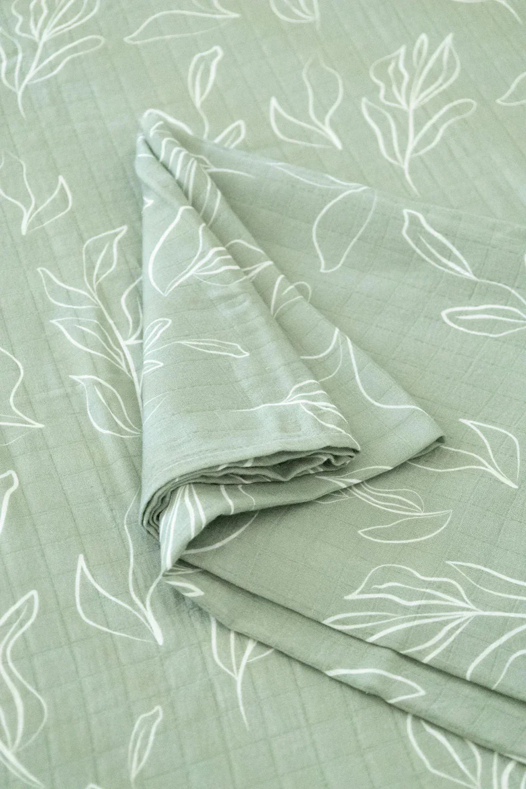 Organic Bamboo Cotton Blend Crib Sheet in Natural Oasis Willow Cradle Comforts Co.