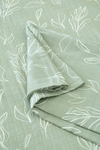 Organic Bamboo Cotton Blend Crib Sheet in Natural Oasis Willow Cradle Comforts Co.