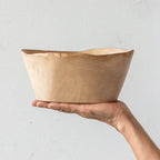 Jacaranda Hand-carved Wood Trinket Bowl Kanju Interiors