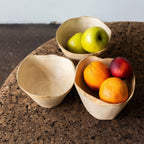 Jacaranda Hand-carved Wood Trinket Bowl Kanju Interiors