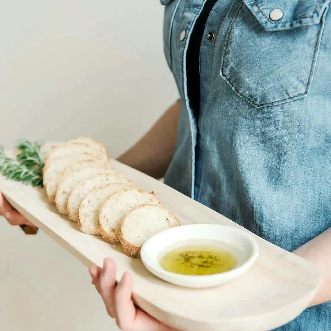 Organic Wooden Rectangle Bread Platter Kanju Interiors