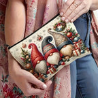 Cosmetic Bag Nylon Makeup Organizer with Zipper Closure, Large Capacity, Gnome Design, Multiple Colors - House Of Avana