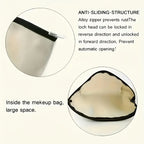 Cosmetic Bag Nylon Makeup Organizer with Zipper Closure, Large Capacity, Gnome Design, Multiple Colors - House Of Avana