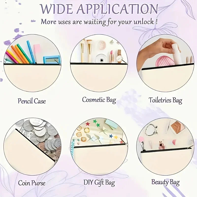 Cosmetic Bag Nylon Makeup Organizer with Zipper Closure, Large Capacity, Gnome Design, Multiple Colors - House Of Avana