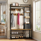 3-in-1 Entryway Organizer with Hooks & Shelf - House Of Avana