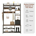 3-in-1 Entryway Organizer with Hooks & Shelf - House Of Avana