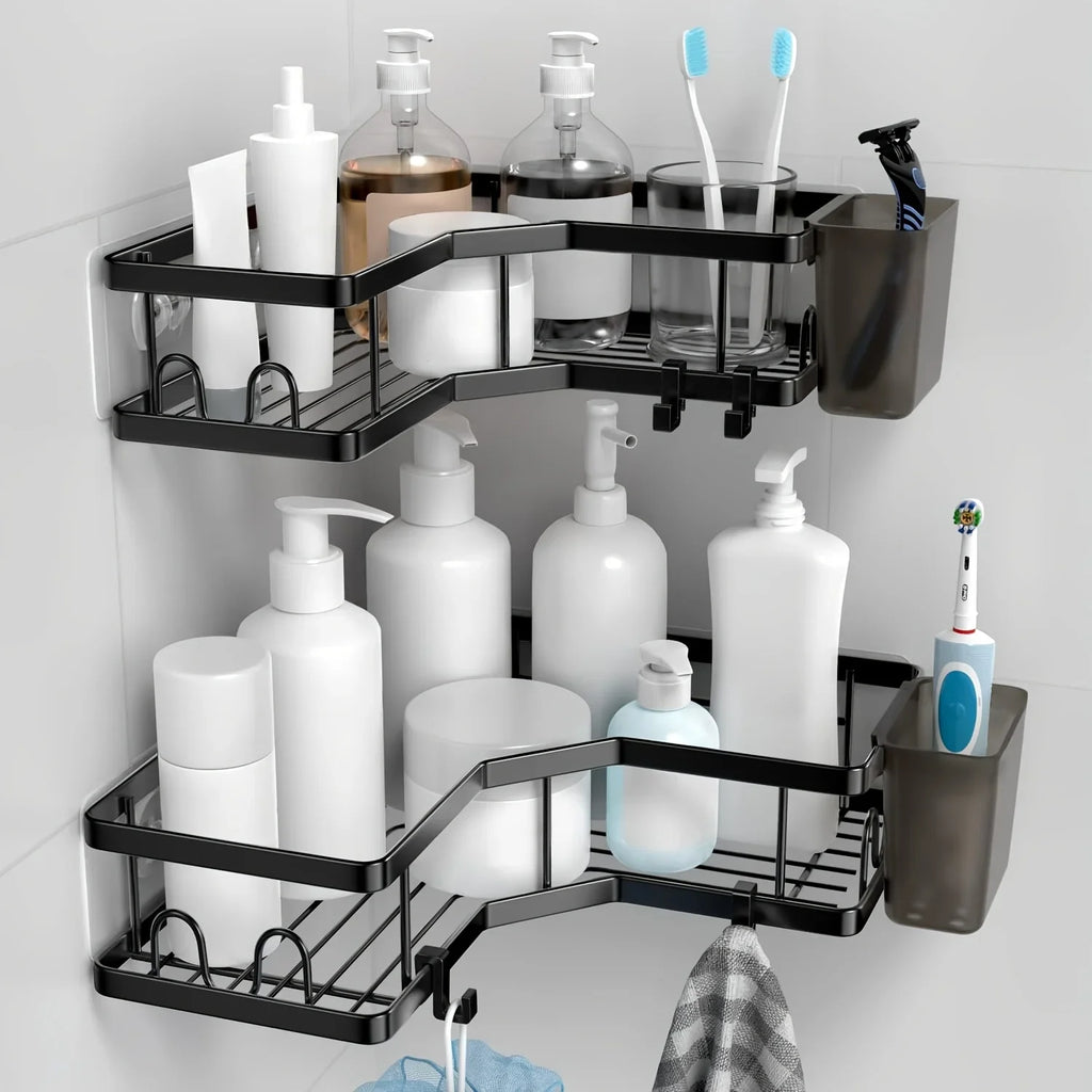 2-pack Corner Shower Stainless Steel Organizer - House Of Avana