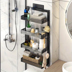 4-tier Shower Caddy - Over-the-door & Wall-mountable Organizer with Hooks, Dual-use (adjustable Height... - House Of Avana