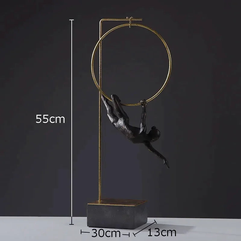 Creative Gymnastic Figure Statue Desk Decoration Acrobat Character Resins Sculpture Crafts Ornaments... - House Of Avana