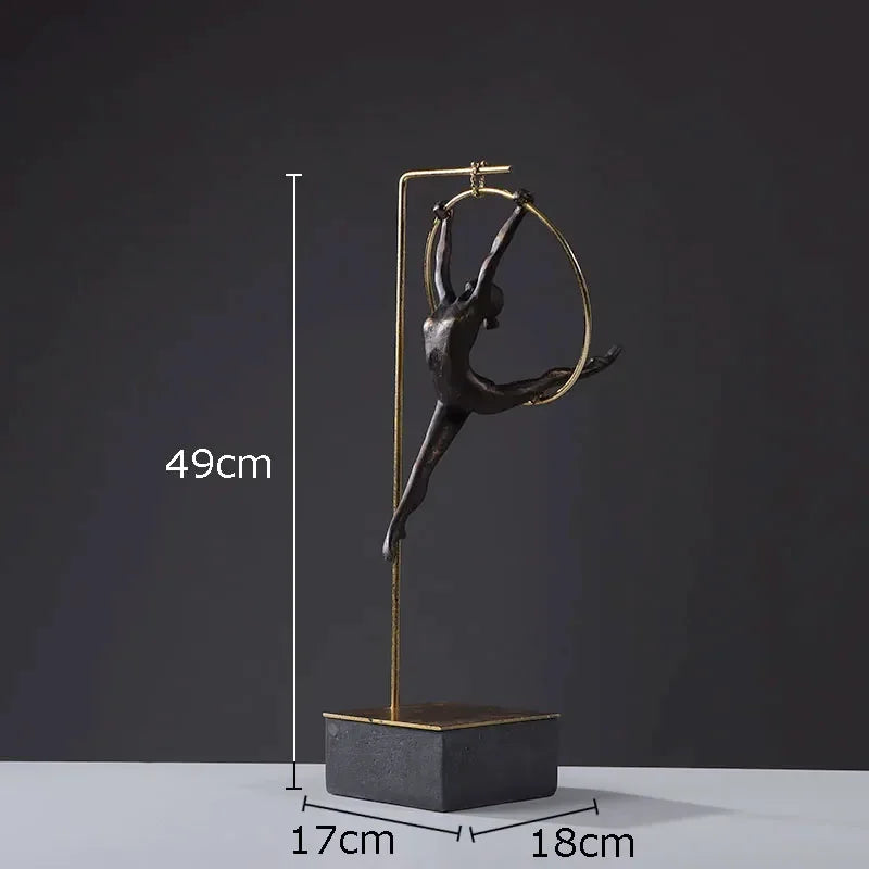 Creative Gymnastic Figure Statue Desk Decoration Acrobat Character Resins Sculpture Crafts Ornaments... - House Of Avana
