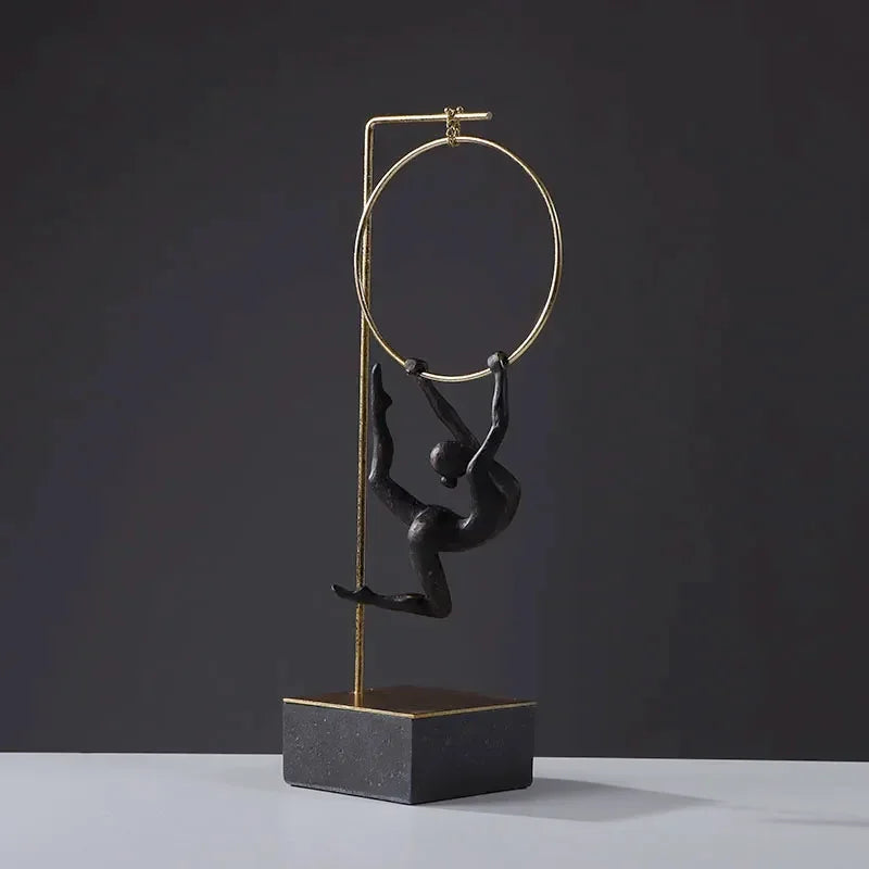 Creative Gymnastic Figure Statue Desk Decoration Acrobat Character Resins Sculpture Crafts Ornaments... - House Of Avana