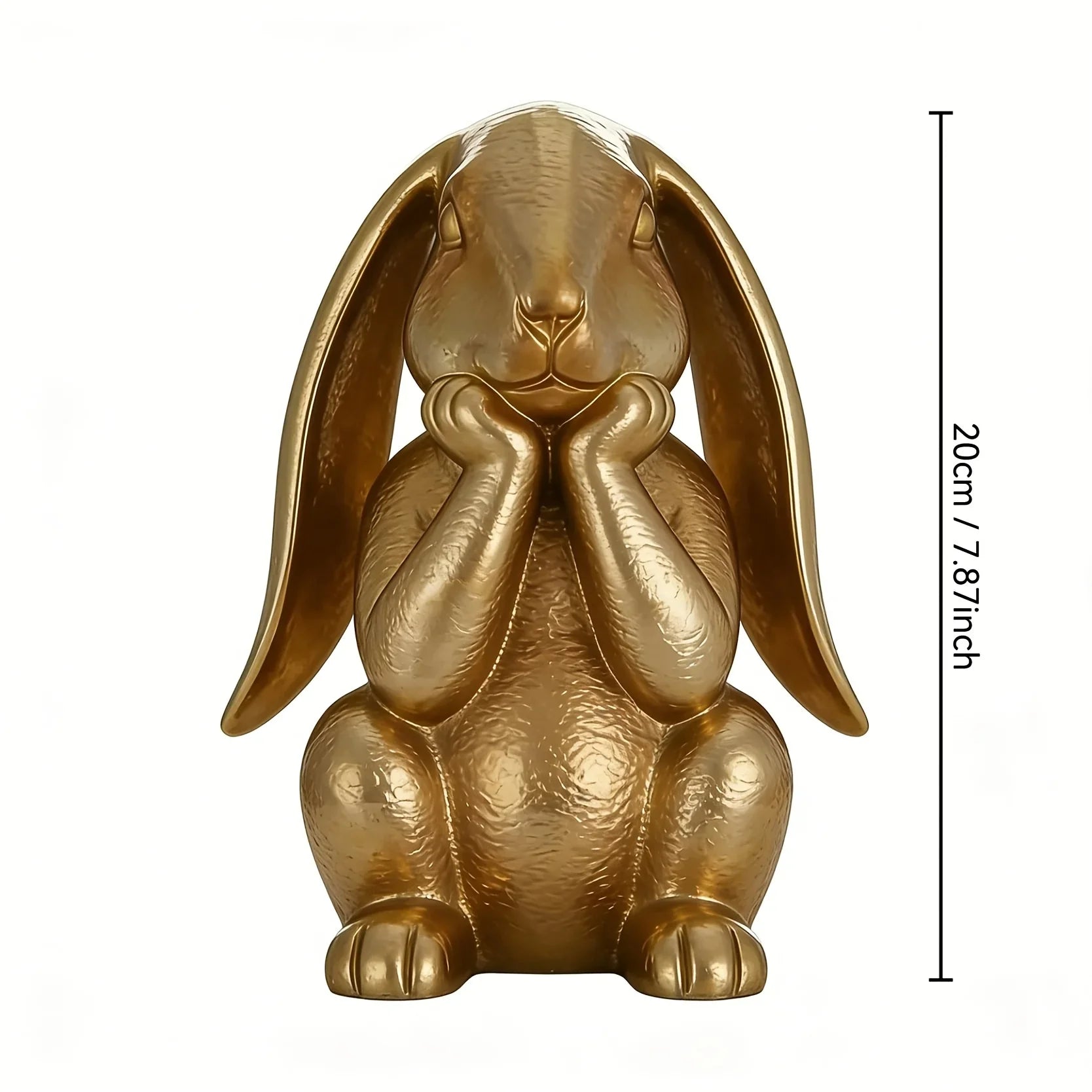 Ornament - Decorative Golden Rabbit Figurine