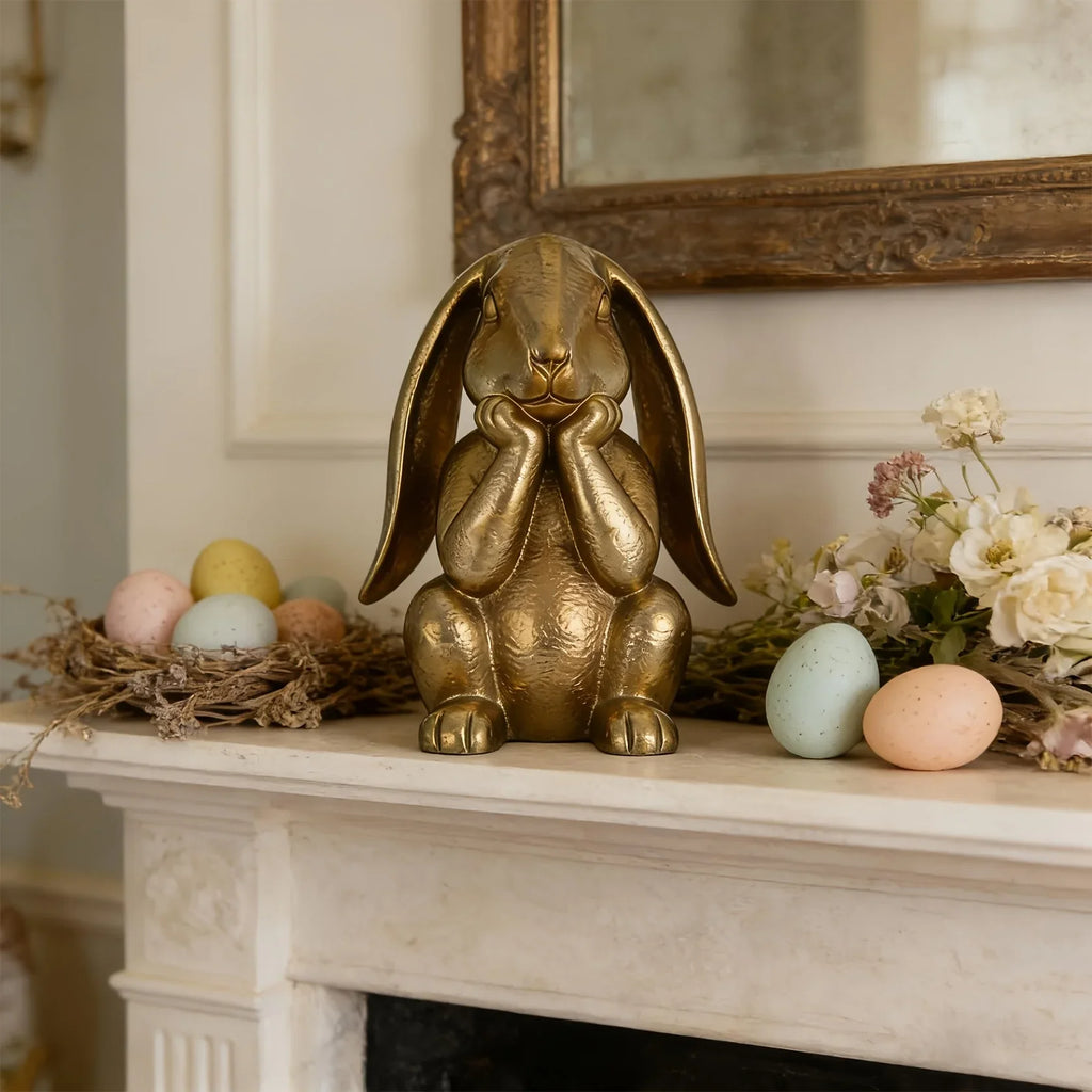 Ornament - Decorative Golden Rabbit Figurine