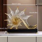 Elegant Starfish-shaped Resin Ornaments - Luxurious Home Decor for Living Room, Office, or Tv Stand |... - House Of Avana