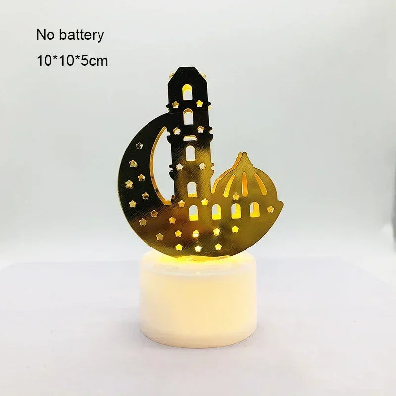 Ornament - LED Iron Candle Ramadan