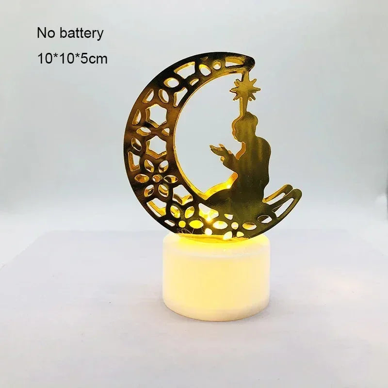 Ornament - LED Iron Candle Ramadan