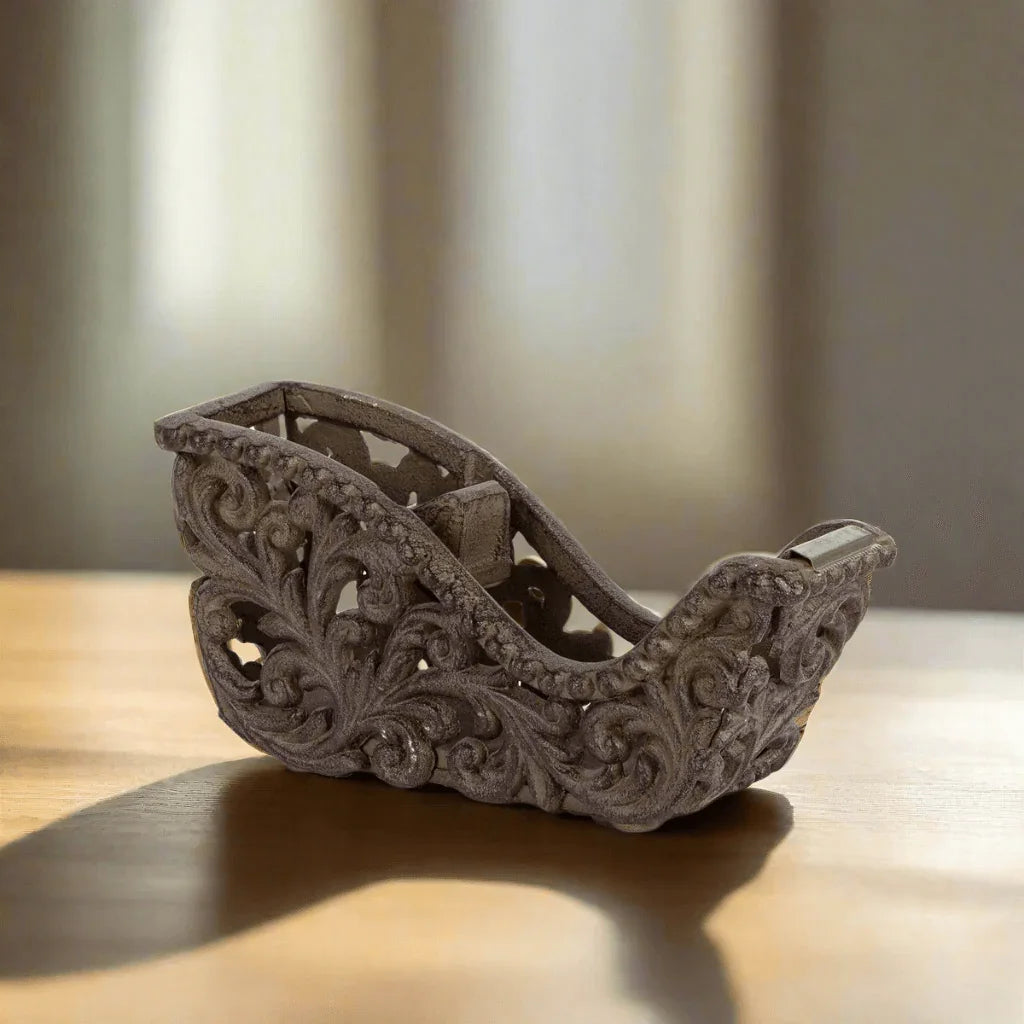 Ornate Tape Dispenser with Acanthus Leaf Design Vintage Shopper