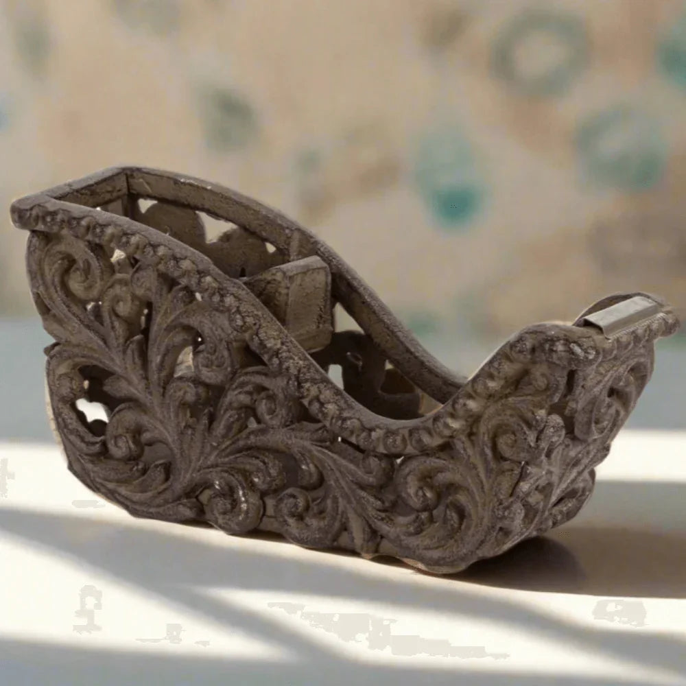 Ornate Tape Dispenser with Acanthus Leaf Design Vintage Shopper