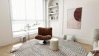 Velvet Storage Ottoman Set of 2 Modern Round Ottoman w/ Storage for Living Room House Of Avana
