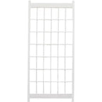 Outdoor 85-inch x 38-inch White PVC Vinyl Lattice Garden Trellis