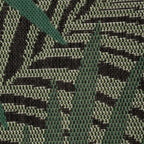Outdoor Rug Ostende Tropical Palm Leaves - Black Green RugYourHome