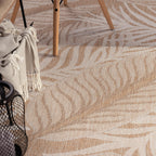 Indoor & Outdoor Rug Captera with Leaves Design RugYourHome
