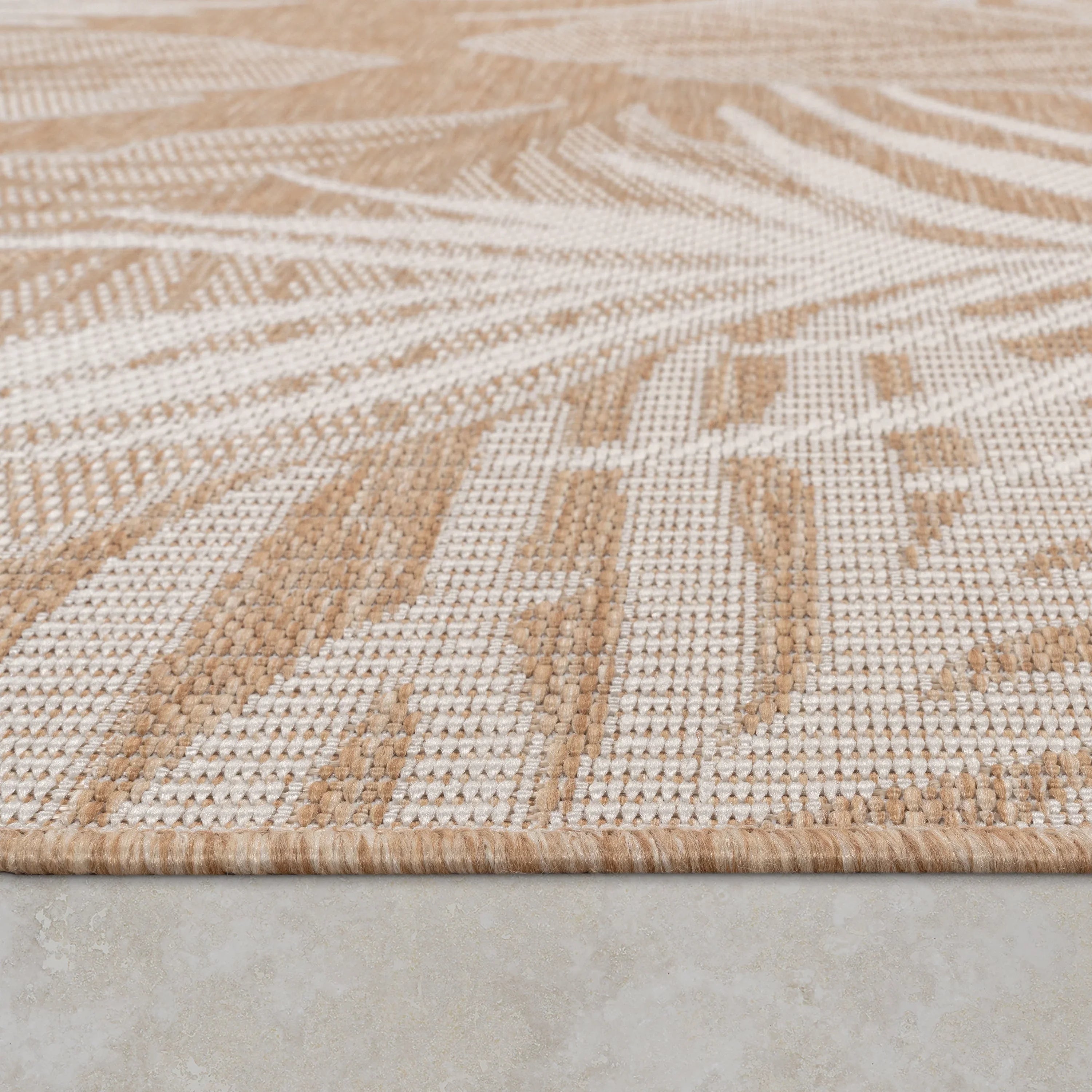 Indoor & Outdoor Rug Captera with Leaves Design RugYourHome